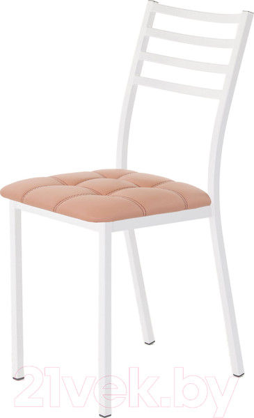 Изображение товара Стул AMC Comfort 4К6.7 (кожзам коралл/белый)