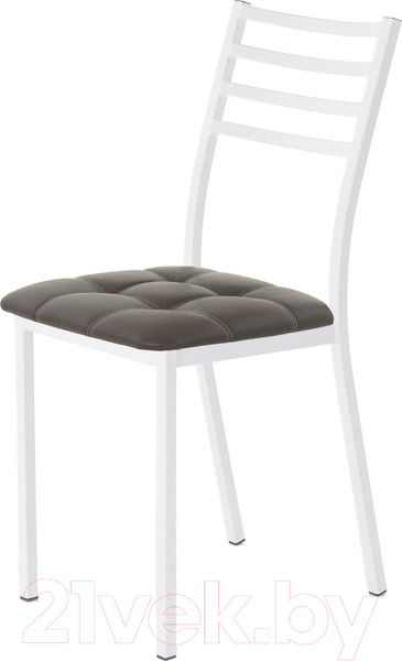 Изображение товара Стул AMC Comfort 4К6.8 (кожзам серо-коричневый/белый)