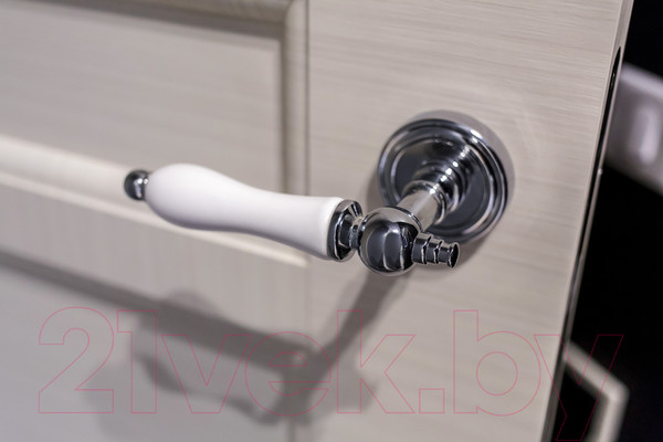 Изображение товара Ручка дверная Ренц Мишель / INDH 615-16 CP/WH (хром блестящий/белая керамика)