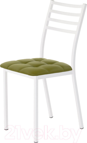 Изображение товара Стул AMC Comfort 4К6.11 (кожзам оливковый/белый)