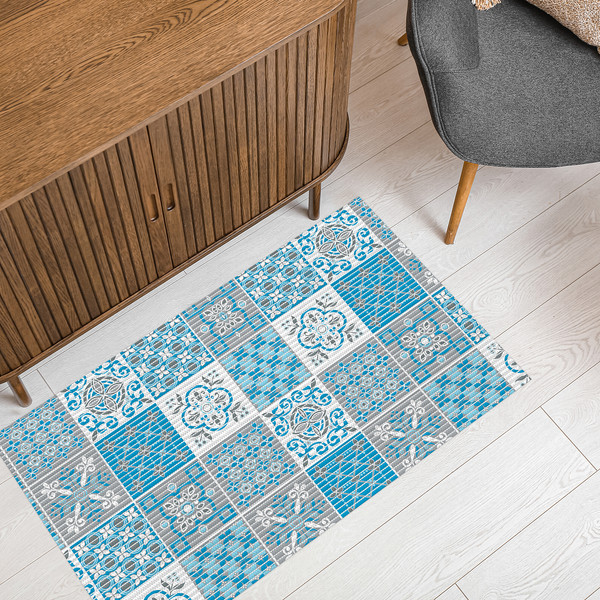 Изображение товара Коврик для ванной Вилина Преображение 7104 225PT-turquoise (50x80)