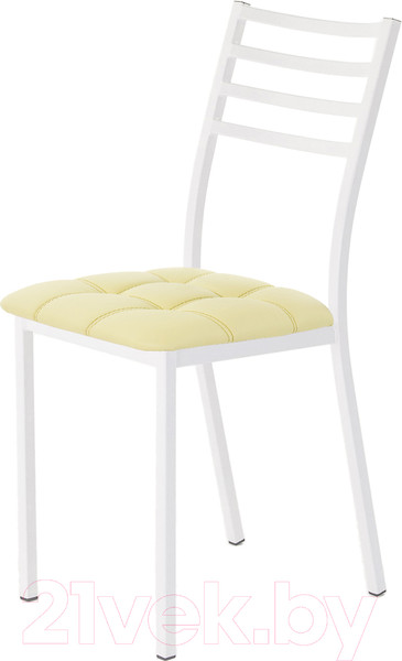 Изображение товара Стул AMC Comfort 4К6.15 (кожзам светло-желтый/белый)