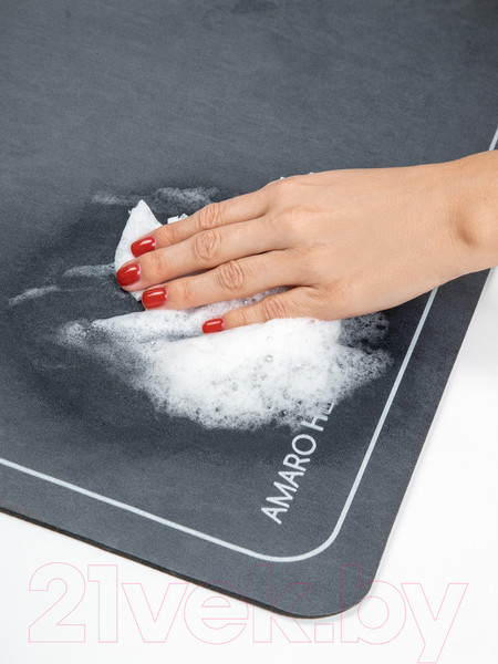 Изображение товара Коврик для сушки посуды Amaro Home С абсорбирующим эффектом / AH-KAFM-S/GR (серый)