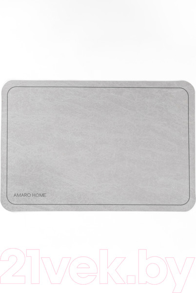 Изображение товара Коврик для сушки посуды Amaro Home С абсорбирующим эффектом / AH-KAFM-S/GR (серый)