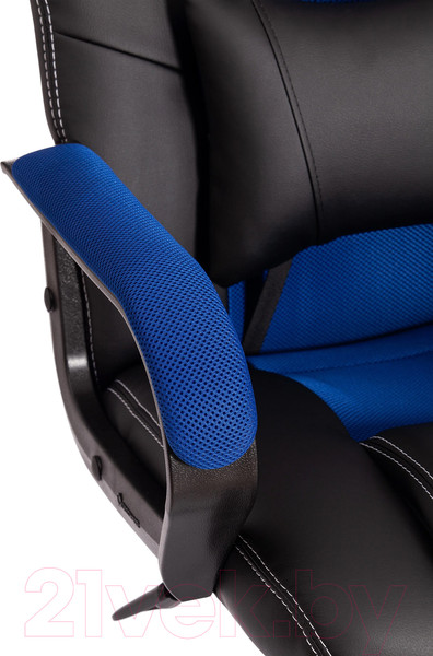 Изображение товара Кресло геймерское Tetchair Driver кожзам/ткань (черный/синий)