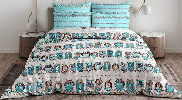 Изображение товара Комплект постельного белья ВАСИЛИСА Совушки 1.5 / 272725