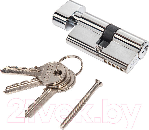 Изображение товара Цилиндровый механизм замка Puerto 60мм К-З Стандартный ключ / INCS 60-H AL CP (хром блестящий)
