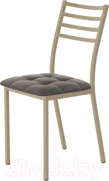 Изображение товара Стул AMC Comfort 4К10.8 (кожзам серо-коричневый/капучино)