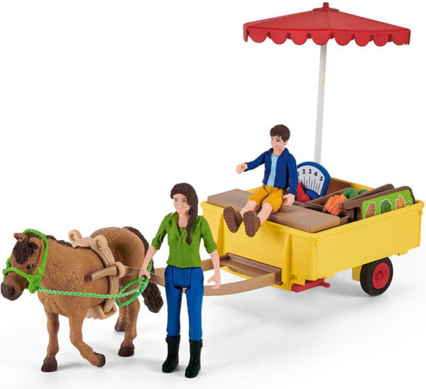 Изображение товара Игровой набор Schleich Мобильный прилавок Солнечный день / 42528