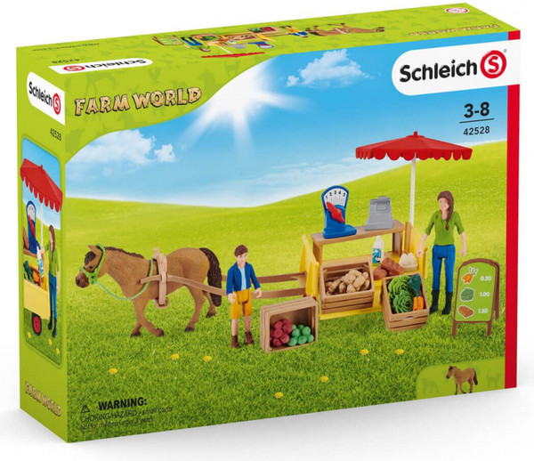 Изображение товара Игровой набор Schleich Мобильный прилавок Солнечный день / 42528