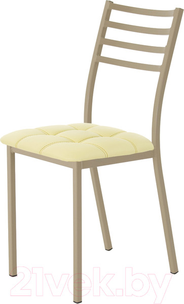 Изображение товара Стул AMC Comfort 4К10.15 (кожзам светло-желтый/капучино)