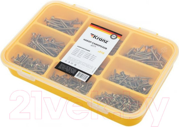 Изображение товара Набор саморезов Kranz Для ДСП KR-01-3101-02 (510шт)