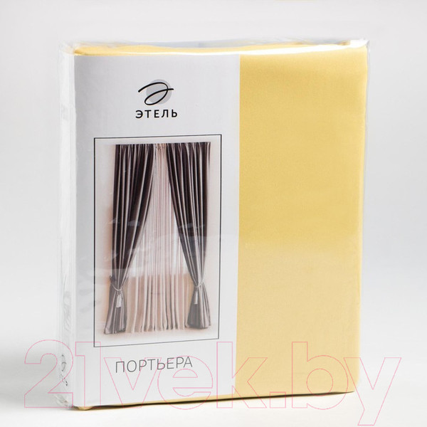 Изображение товара Штора Этель 9364945 (270x300, желтый, блэкаут)