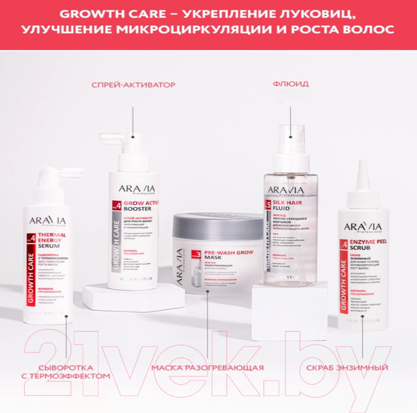 Изображение товара Скраб для кожи головы Aravia Professional Enzyme Peel Scrub Активизирующий рост волос (150мл)