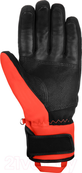 Изображение товара Перчатки лыжные Reusch Worldcup Warrior R-Tex Xt Junior / 6271233-7809 (р-р 4, Black/Fluo Red)