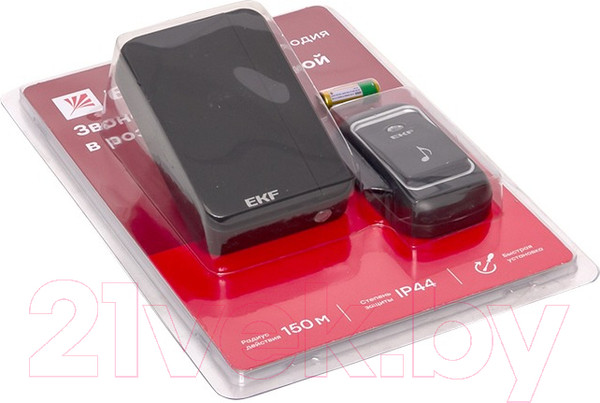 Изображение товара Электрический звонок EKF Classic DBS-002B (черный)