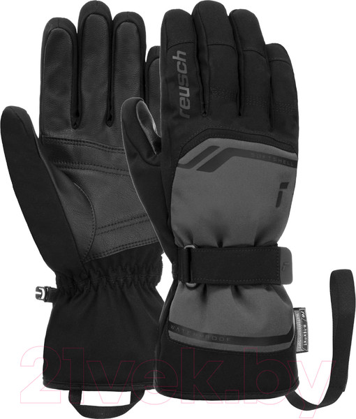 Изображение товара Перчатки лыжные Reusch Primus R-Tex Xt / 6201224-6677 (р-р 10, Frost Gray/Black)