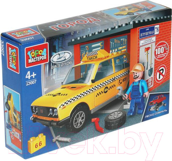 Изображение товара Конструктор Город мастеров Lada 2106 в гараже / 33007-KK (66эл)