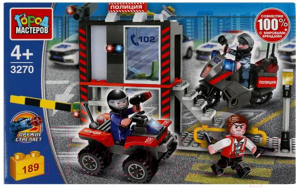 Изображение товара Конструктор Город мастеров Полицейский участок / 3270-KK (189эл)