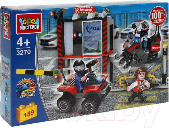 Изображение товара Конструктор Город мастеров Полицейский участок / 3270-KK (189эл)