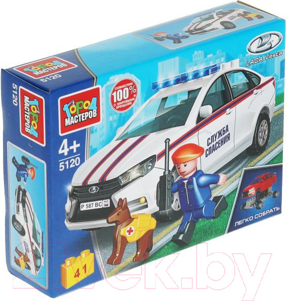 Изображение товара Конструктор Город мастеров Lada Vesta Служба спасения / 5120-KK (41эл)