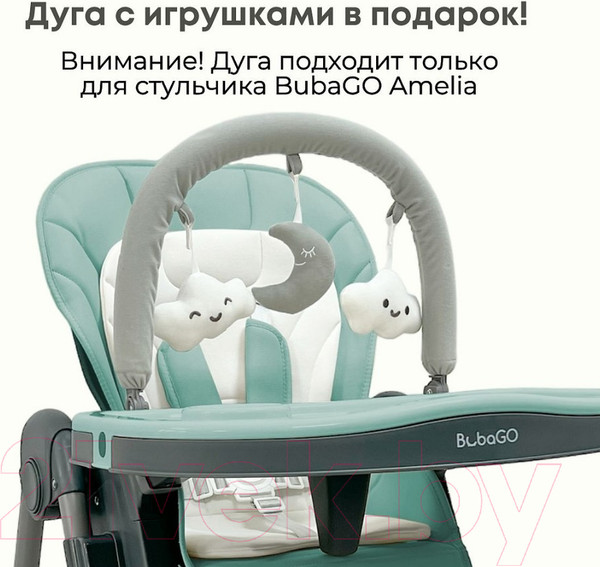 Изображение товара Стульчик для кормления Bubago Amelia / BG 103-3 (Frost Green)