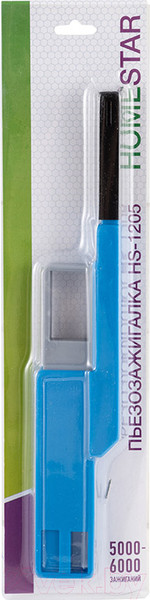 Изображение товара Пьезоэлектрическая газовая зажигалка HomeStar HS-1205 / 102770 (синий)