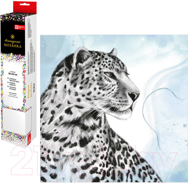 Изображение товара Набор алмазной вышивки Феникс+ Неукротимый леопард / 62379