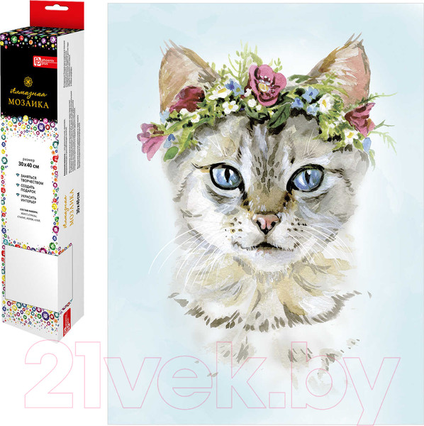 Изображение товара Набор алмазной вышивки Феникс+ Кошка Фрида / 62386