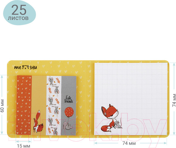 Изображение товара Набор для заметок Meshu Fox&Rabbit / MS_87514