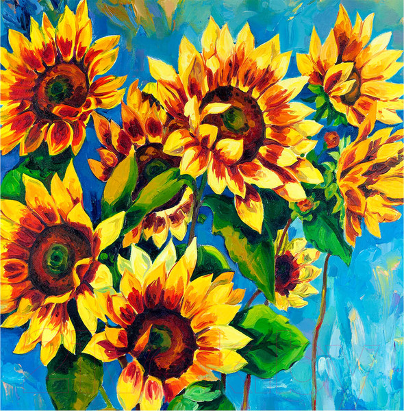 Изображение товара Набор алмазной вышивки Феникс+ Подсолнухи. Краски лета / 59772