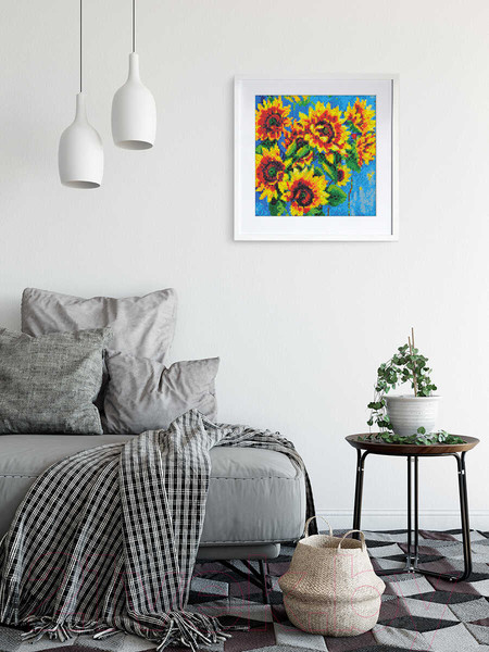 Изображение товара Набор алмазной вышивки Феникс+ Подсолнухи. Краски лета / 59772