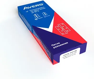 Изображение товара Петля дверная Avers 100x75x2.5-B-CR-R