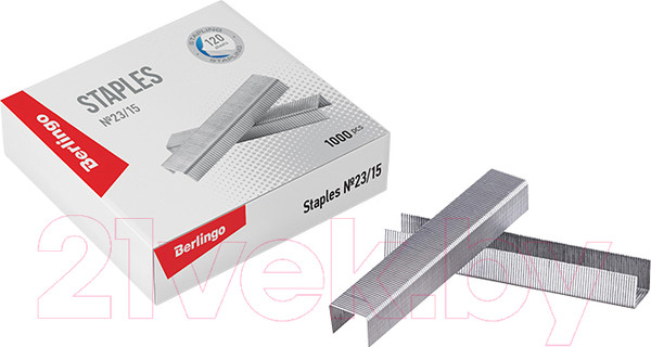 Изображение товара Скобы канцелярские Berlingo DSk_23150 (1000шт)