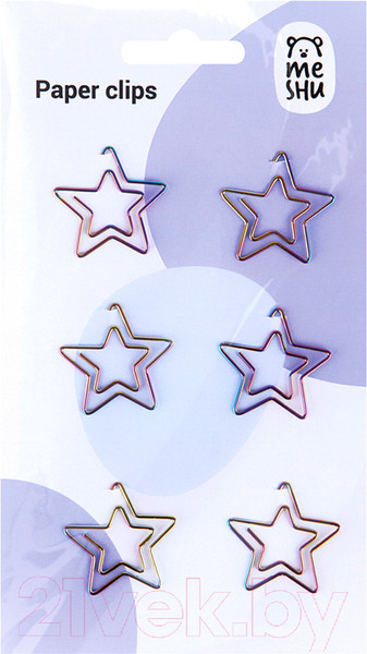 Изображение товара Скрепки Meshu Stars / MS_41585 (6шт)