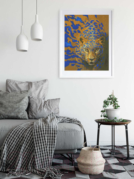 Изображение товара Набор алмазной вышивки Феникс+ Взгляд леопарда / 59798