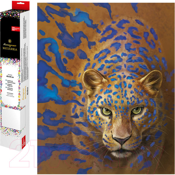 Изображение товара Набор алмазной вышивки Феникс+ Взгляд леопарда / 59798