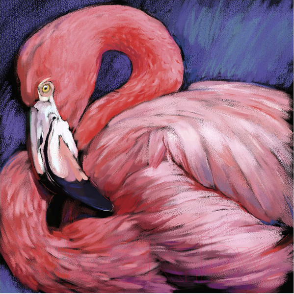 Изображение товара Набор алмазной вышивки Феникс+ Розовый фламинго / 59806