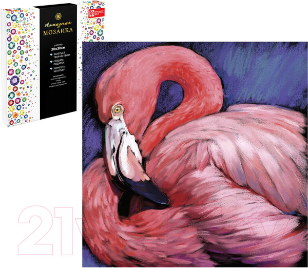 Изображение товара Набор алмазной вышивки Феникс+ Розовый фламинго / 59806