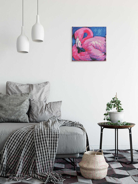 Изображение товара Набор алмазной вышивки Феникс+ Розовый фламинго / 59806