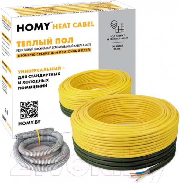Изображение товара Теплый пол электрический Homy Heat Cable 20W-10 / LTD 10/200-P2