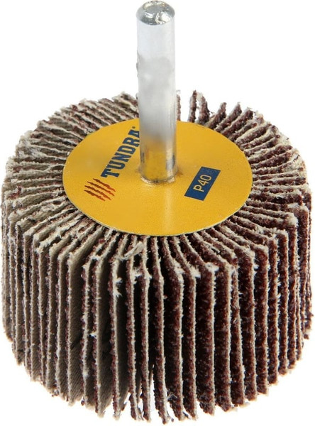 Изображение товара Шлифовальный круг Tundra Лепестковый радикальный 50x30x6мм Р40 / 5162354