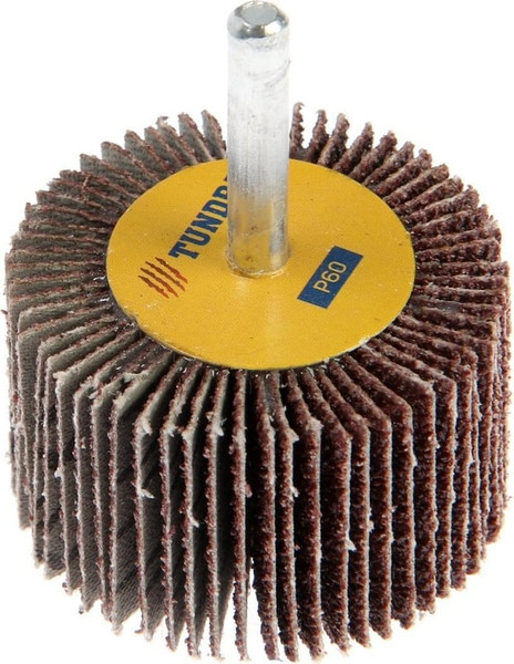 Изображение товара Шлифовальный круг Tundra Лепестковый радикальный 50x30x6мм Р60 / 5162355