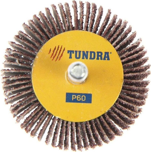 Изображение товара Шлифовальный круг Tundra Лепестковый радикальный 50x30x6мм Р60 / 5162355