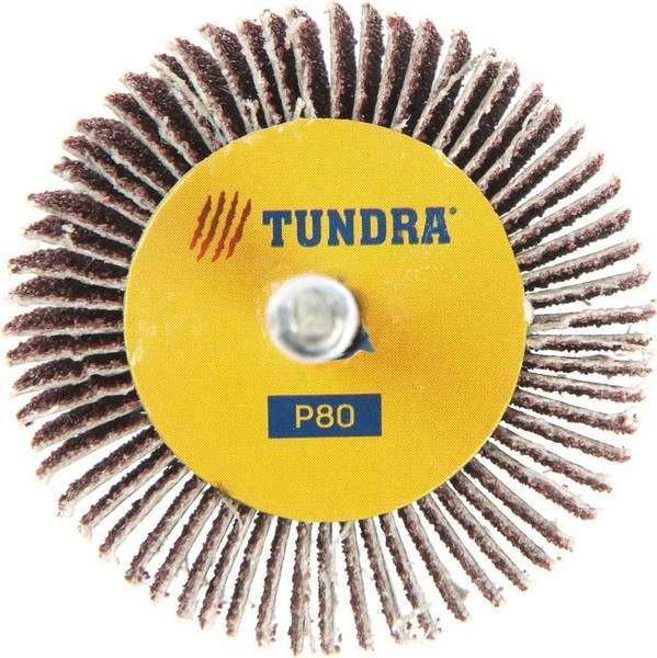Изображение товара Шлифовальный круг Tundra Лепестковый радикальный 50x30x6мм Р80 / 5162356