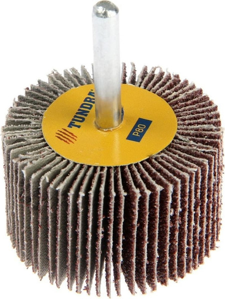 Изображение товара Шлифовальный круг Tundra Лепестковый радикальный 50x30x6мм Р80 / 5162356