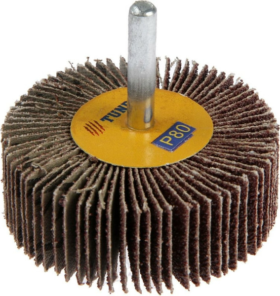Изображение товара Шлифовальный круг Tundra Лепестковый радикальный 60x20x6мм Р80 / 1875464