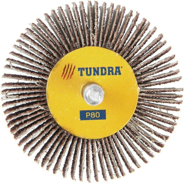 Изображение товара Шлифовальный круг Tundra Лепестковый радикальный 60x30x6мм Р80 / 1875467