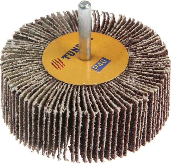 Изображение товара Шлифовальный круг Tundra Лепестковый радикальный 80x30x6мм Р40 / 1875468