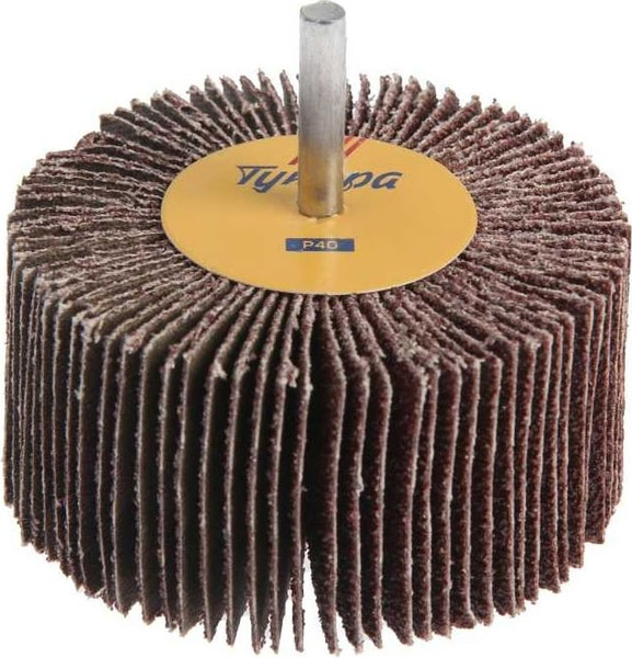 Изображение товара Шлифовальный круг Tundra Лепестковый радикальный 80x40x6мм Р40 / 1875471